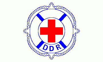[German Red Cross East Germany water rescue flag#3]